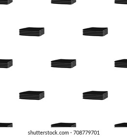 Fabric and material for sewing. Sewing and equipment single icon in black style vector symbol stock illustration web.