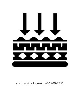 Fabric Membrane Icon Glyph Vector Illustration