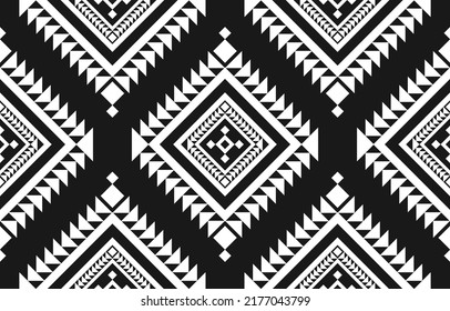 Fabric Mexican style. Geometric ethnic seamless pattern in tribal. Aztec art ornament print. Design for background, wallpaper, illustration, fabric, clothing, carpet, textile, batik, embroidery.