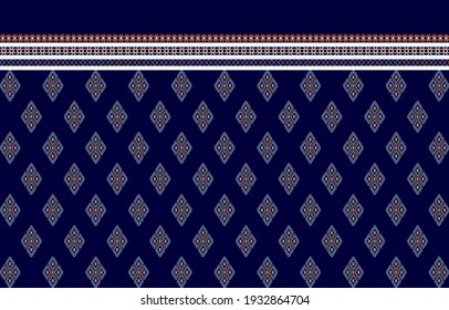 Fabric morocco,geometric ethnic pattern traditional Design for background,carpet,wallpaper,clothing,wrapping,Batik,fabric,sarong,Vector illustration embroidery style.