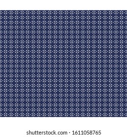 fabric motif design - vector - blue and white