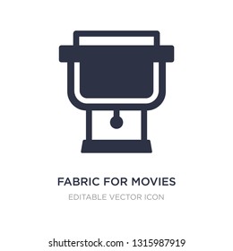 fabric for movies icon on white background. Simple element illustration from Cinema concept. fabric for movies icon symbol design.