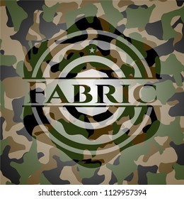 Fabric on camouflage pattern