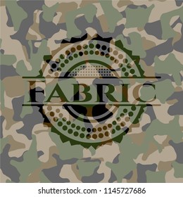 Fabric on camouflage pattern