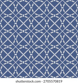 Tecido para ornamento, papel de parede, embalagem, fundo vetorial. Padrão floral geométrico sem emenda.