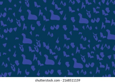 fabric pattern abstract blue color, seamless pattern . 