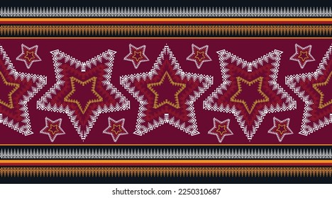 Fabric pattern The arrangement of geometric shapes combined to form a fabric pattern that looks beautiful illustration Fabric pattern background