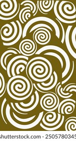 Fabric pattern background with Using curved lines. Illustration of color interference. Curved lines pattern Vector abstract background