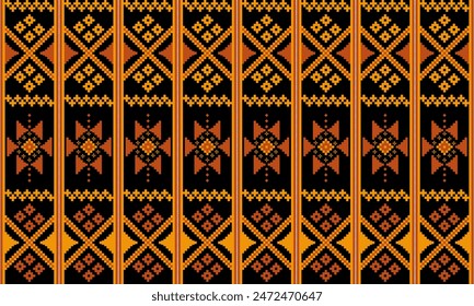 a fabric pattern composed of pixelated designs.Ideal for use in fashion, upholstery, and home decor,making it perfect for digital or printed projects that require a fabric motif.

