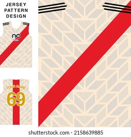 Fabric pattern design. Background for soccer jersey, football kit or sports uniform. T-shirt mockup template. Soccer jersey pattern. Abstract background