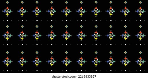 fabric pattern design in black background  nice for your pattern