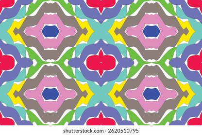 Diseño de patrón de tela para tela, alfombra, Fondo de pantalla, Ilustración vectorial.