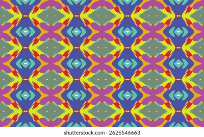 Diseño de patrón de tela para tela, alfombra, Fondo de pantalla, Ilustración vectorial.