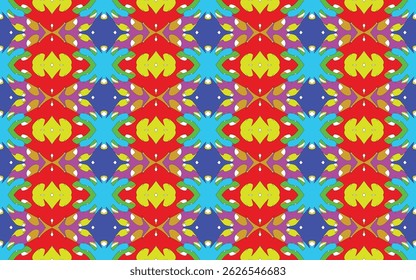Fabric pattern design for fabric, carpet, wallpaper, vector illustration.