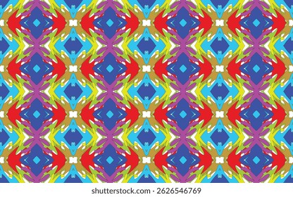 Diseño de patrón de tela para tela, alfombra, Fondo de pantalla, Ilustración vectorial.