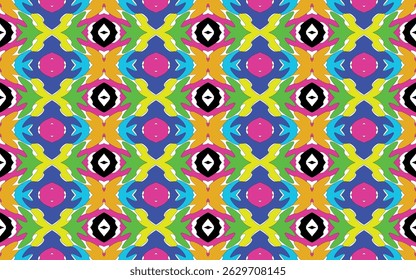 Diseño de patrón de tela para tela, alfombra, Fondo de pantalla, Ilustración vectorial