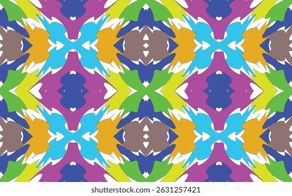 Fabric pattern design for fabric, carpet, wallpaper, vector illustration