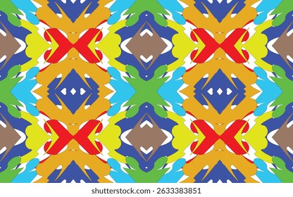 Diseño de patrón de tela para tela, alfombra, Fondo de pantalla, Ilustración vectorial.
