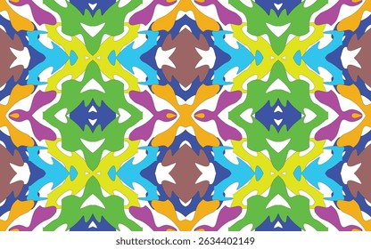 Diseño de patrón de tela para tela, alfombra, Fondo de pantalla, Ilustración vectorial