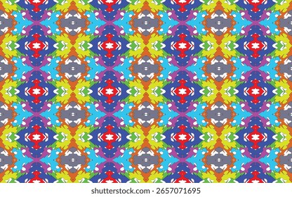 Diseño de patrón de tela para tela, alfombra, Fondo de pantalla, Ilustración vectorial