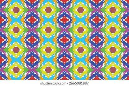 Diseño de patrón de tela para tela, alfombra, Fondo de pantalla, Ilustración vectorial.