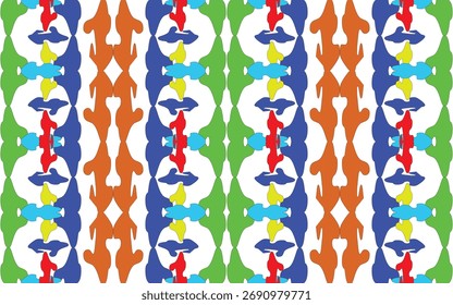 Fabric pattern design for fabric, carpet, wallpaper, vector illustration.