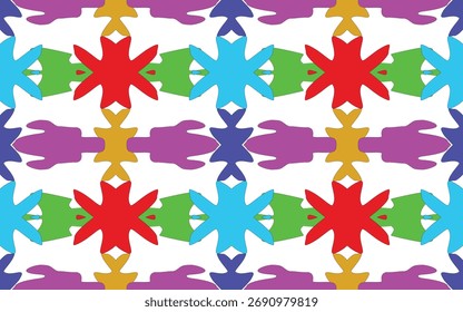 Diseño de patrón de tela para tela, alfombra, Fondo de pantalla, Ilustración vectorial.