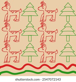 Diseño de patrón de tela
Patrón de tela de ciervo de árbol de Navidad
Patrón de tela marrón, rojo, verde
Industria textil
funda de cojín