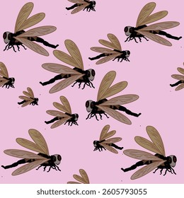 Fabric pattern design, dragonfly pattern, natural dragonfly is an art, designed for cutting clothes, fresh, beautiful, bright colors.
