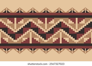 fabric pattern design
ethnic fabric pattern
black and brown fabric pattern
brown triangle
Textile business
cushion cover
ethnic geometry
Pixel Art