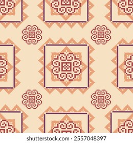 fabric pattern design
ethnic fabric pattern
Dark purple brown fabric pattern
Textile business
cushion cover
ethnic geometry
Pixel Art