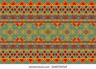 Fabric Pattern Design
Ethnic Fabric Pattern
Green Orange Yellow Fabric Pattern
Textile Business
Cushion Cover
Pillow Case
Table Cloth
Ethnic Geometry
Pixel Art
