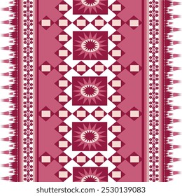 fabric pattern design
ethnic fabric pattern
pink and white fabric pattern
star shape
rectangular
Textile business
cushion cover
ethnic geometry