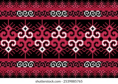 fabric pattern design
ethnic fabric pattern
red and white cloth pattern
Textile business
cushion cover
ethnic geometry
Pixel Art