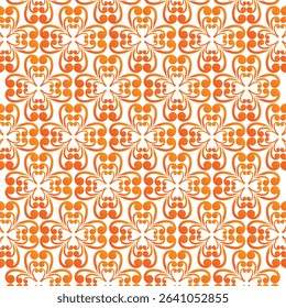 Fabric pattern design idea featuring floral vines, flower style, and decorative repeating pattern. Includes geometric elements and stylish object in editable EPS format for creative use.