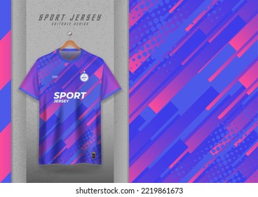 Fabric pattern design for sports t-shirts, soccer jerseys, running jerseys, jerseys, gym jerseys, purple.