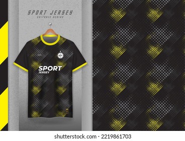 Fabric pattern design for sports t-shirts, soccer jerseys, running jerseys, jerseys, workout jerseys. yellow black pattern
