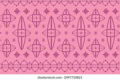 Fabric pattern, european, textile graphics, patchwork, ikat vector, 