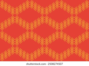 Stoffmuster, europäisch, Stoffgrafiken, Patchwork, Ikat-Vektor, 