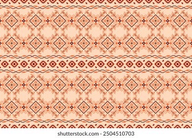 It is a fabric pattern, a floral pattern in orange tones. The use of orange in various tones creates a beautiful dimension to the pattern.