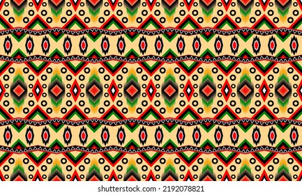 fabric pattern geometric for background rug wallpaper clothing wrap batik fabric embroidery illustration vector beautiful
