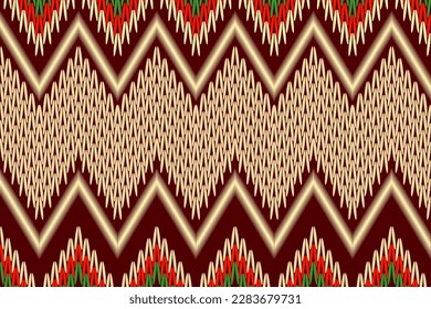 fabric pattern geometric for background rug wallpaper clothing wrap batik fabric embroidery illustration vector beautiful