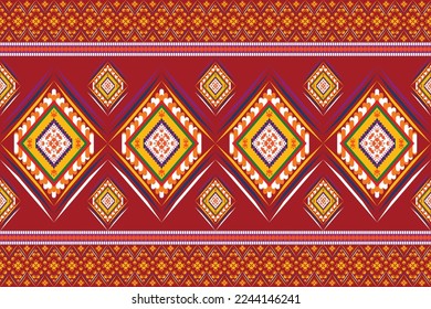 Fabric pattern geometric native style seamless pattern for decorative print textiles 