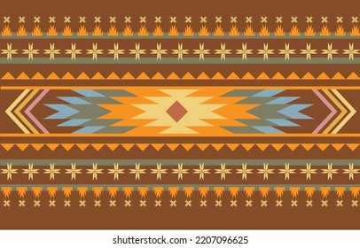 The fabric pattern is geometric shapes arranged in an orderly manner overlapping beautifully with lines, squares, circles and dots.  Native fabric pattern, fabric, fashion, shoes brown