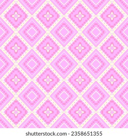  Stoffmuster geometrische Formen, rosa Farben