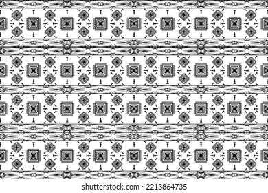 Stoffmuster geometrisch weiß und schwarz ethnisch nahtlose Muster aztec für dekorative Textilien 