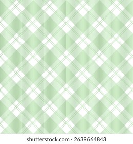 Fabric pattern, green checkered pattern, gift wrapping paper