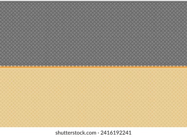 A fabric pattern with a heart shape arranged on four sides and small squares in it used as a wall pattern wallpaper sticker