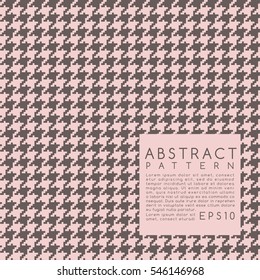 Fabric Pattern : Hounds tooth : Vector Illustration