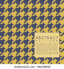 Fabric Pattern. Hounds tooth. Vector Illustration